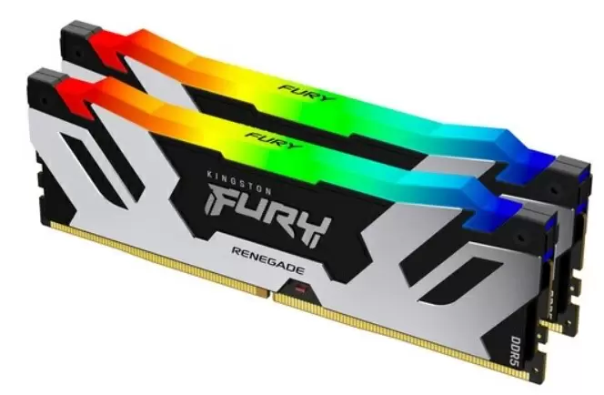 Оперативная память Kingston Fury Renegade RGB 64GB (2x32GB) DDR5-6000MHz, CL32-38, 1.35V