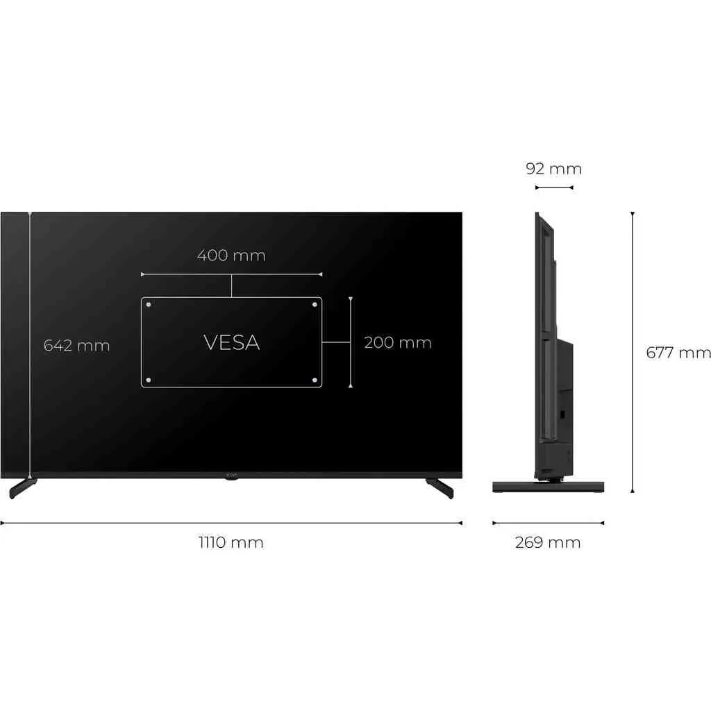 Televizor Kivi 50U720QB, negru