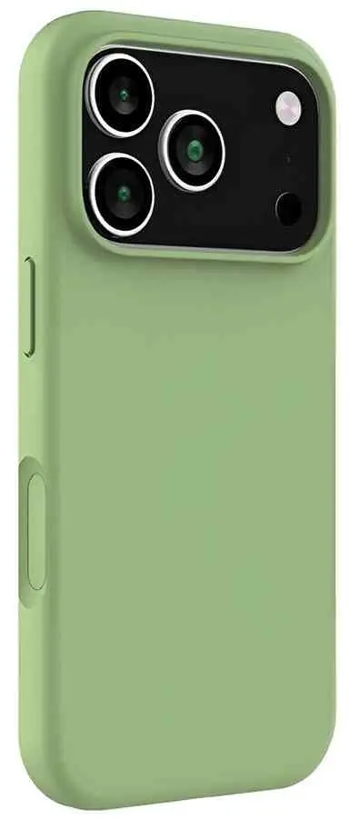 Чехол WOO Liquid Silicone iPhone 17 Pro Max (WOOLSCMIP17PMGR), зеленый