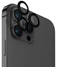 Sticlă de protecție Uniq Aluminium Camera Lens Protector for iPhone 15 Pro Black