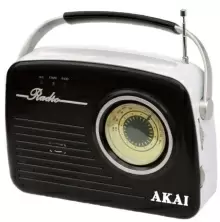 Radio portabil Akai APR-11B, negru/alb