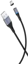 Cablu USB XO NB125 Magnetic Type-C, negru