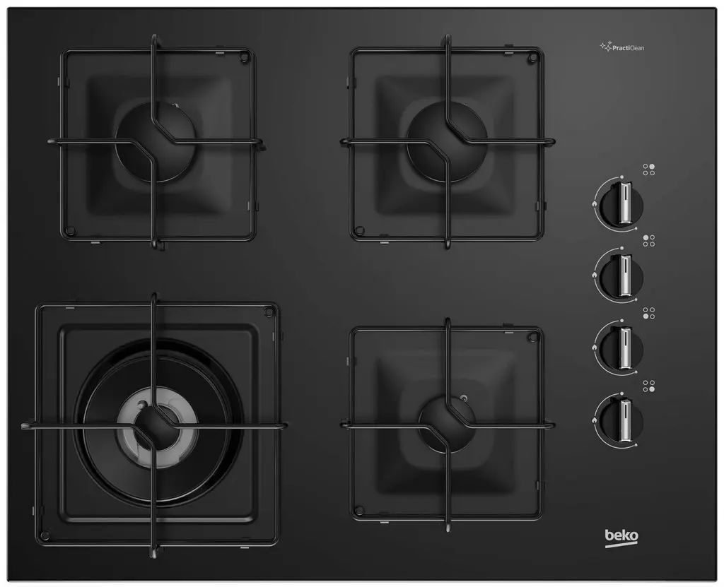 Газовая панель Beko BISW65120SB, черный на tehnoparc.md Газовая панель Beko BISW65120SB, черный