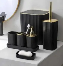 Набор для ванной 4Life Modern Style, черный