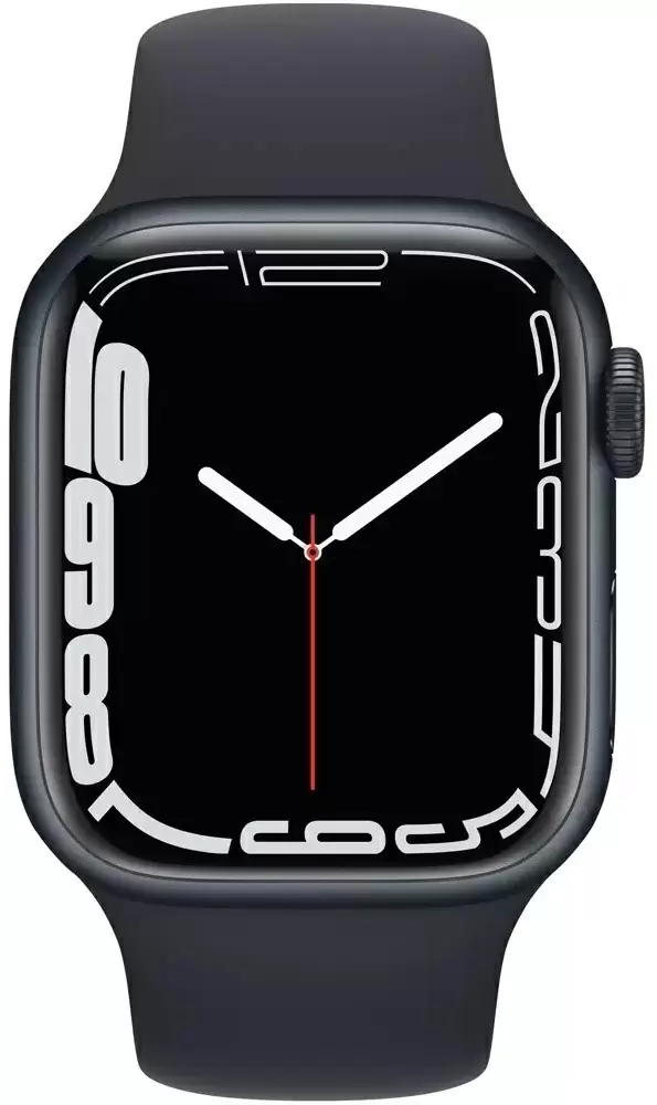 Smartwatch Apple Watch Series 7 41mm, carcasă din aluminiu, curea tip sport midnight