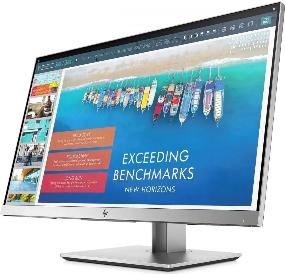 Монитор HP E243d, серебристый