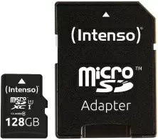 Карта памяти Intenso MicroSD + SD Adapter UHS-I Premium, 128GB