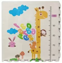 Covoraş-puzzle 4Play Giraffe 61x61x4cm 4buc.