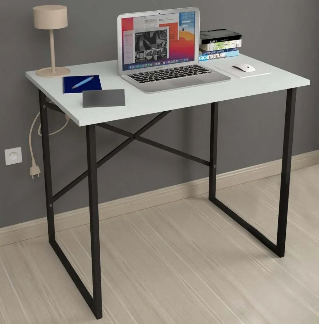 Masă de birou Fabulous 60cm, alb/negru