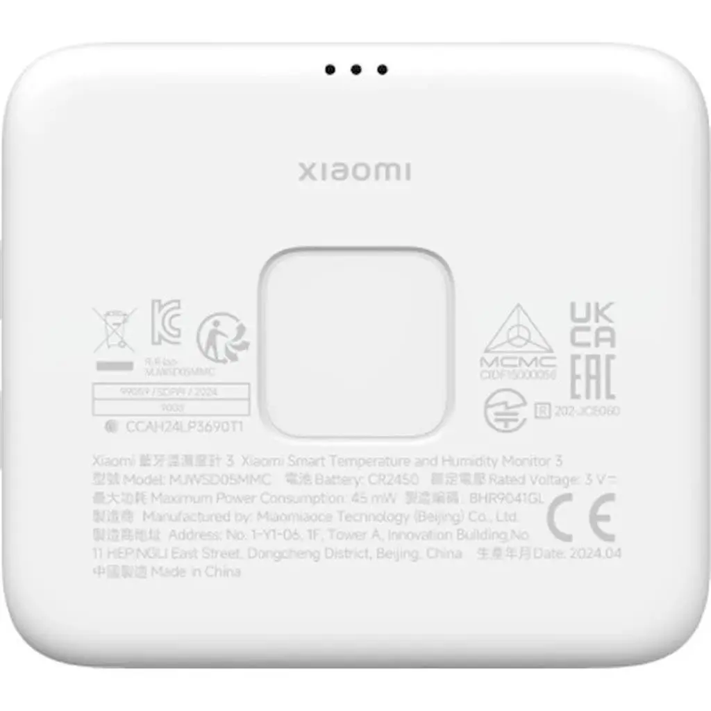 Погодная станция Xiaomi Smart Temperature and Humidity Monitor 3 Mini, белый