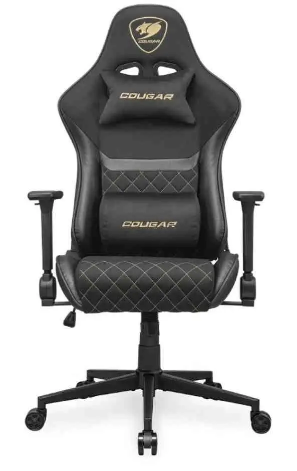 Геймерское кресло Cougar Armor One V2 GOLD, черный/серый