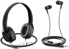 Căşti Hoco W24 Enlighten, negru/albastru