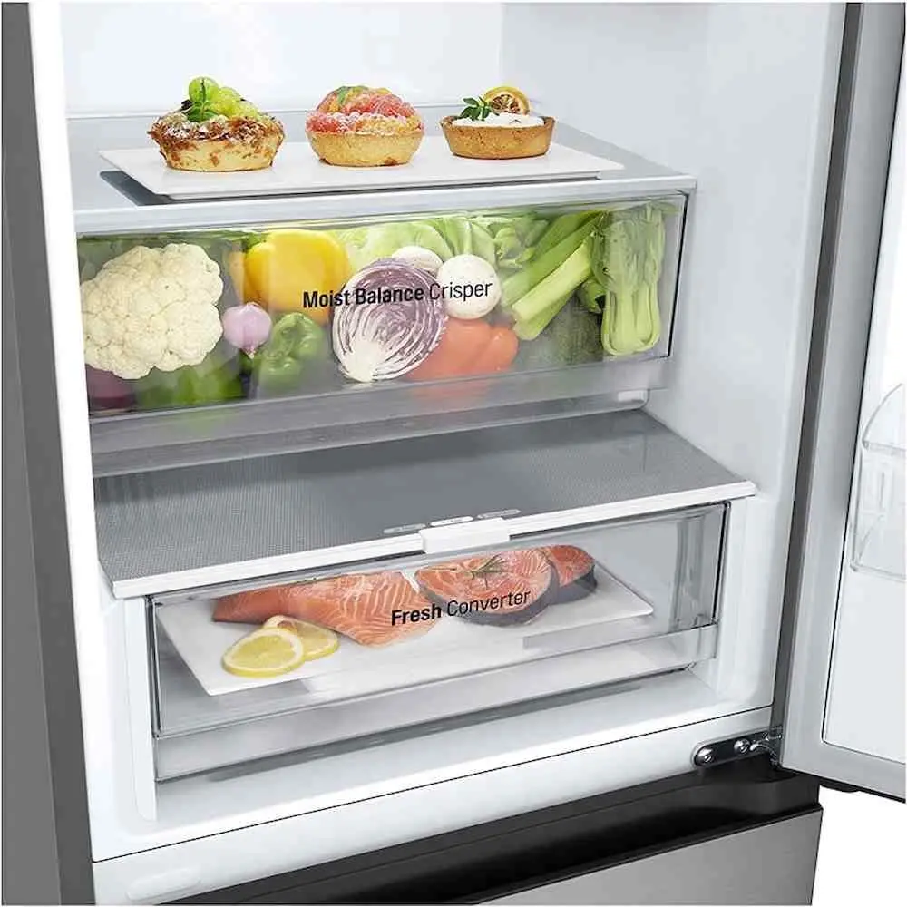 Холодильник LG GBV3100CPY, серебристый