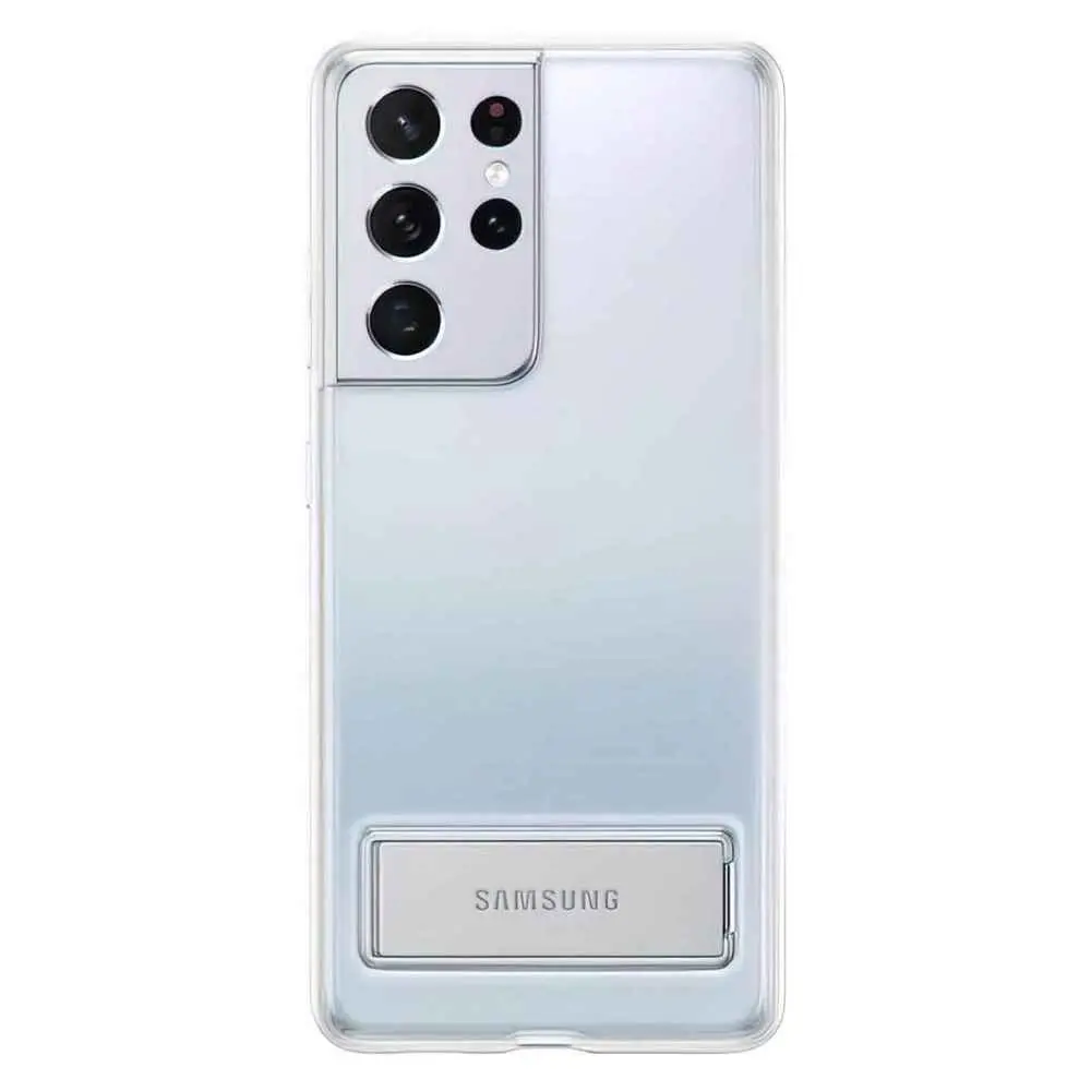Husă de protecție Samsung Clear Standing Cover Galaxy S21 Ultra, transparent pe tehnoparc.md Husă de protecție Samsung Clear Standing Cover Galaxy S21 Ultra, transparent