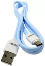 Cablu USB XO Micro-USB Flat NB150, albastru deschis