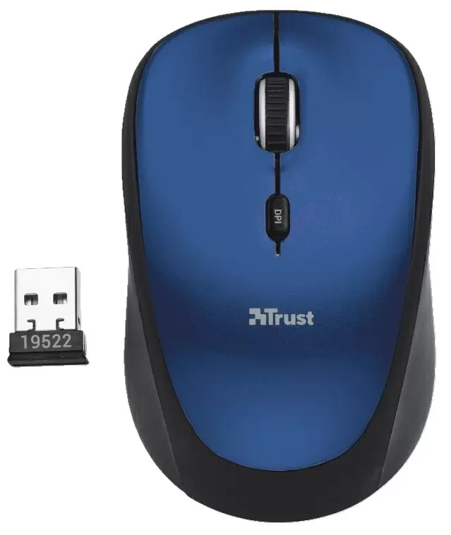 Mouse Trust Yvi Wireless, albastru