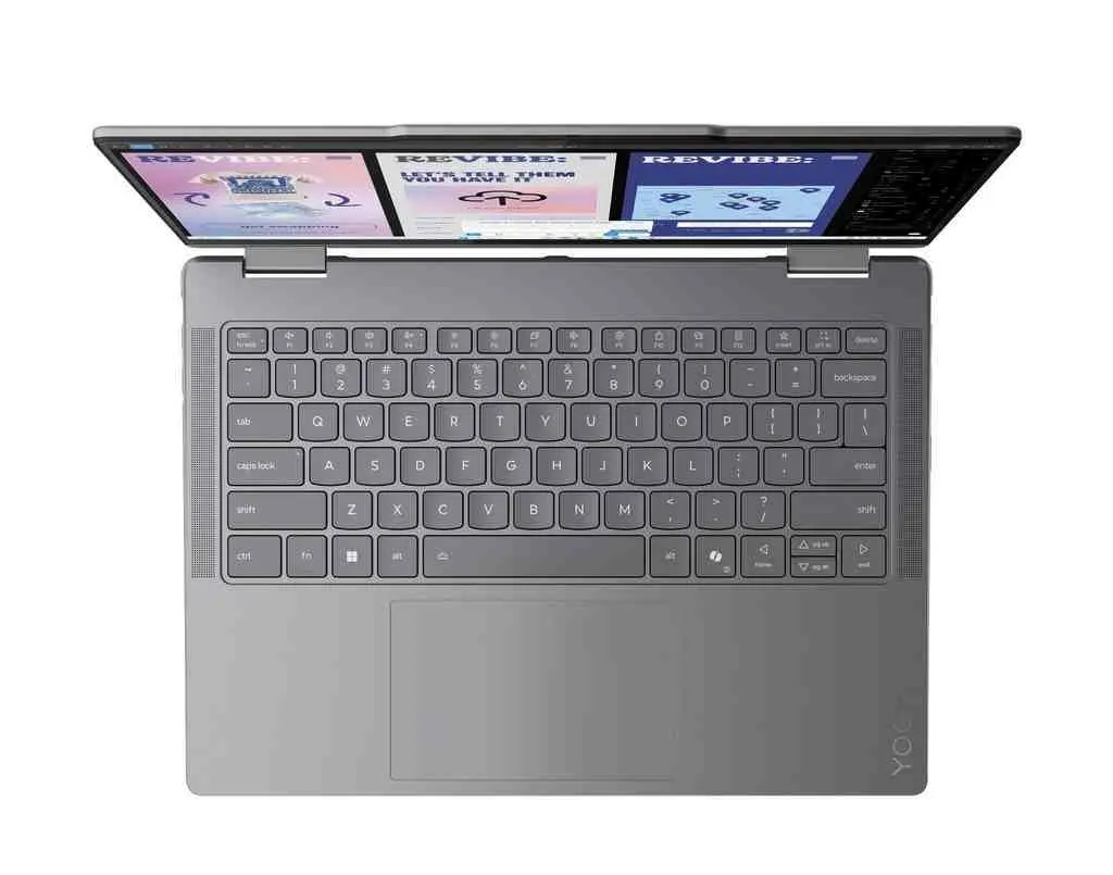 Laptop Lenovo Yoga 7 2-in-1 14ILL10 (14.0"/2.8K/Core Ultra 7 258V/32GB/1TB/Intel Arc), gri