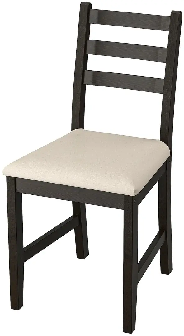 Scaun IKEA Lerhamn, negru-maro/bej vittarid pe tehnoparc.md Scaun IKEA Lerhamn, negru-maro/bej vittarid