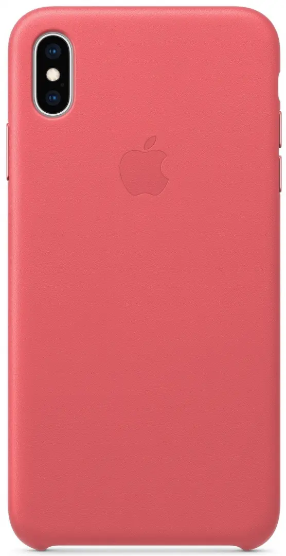 Husă de protecție Apple iPhone XS Max Leather Case, roz