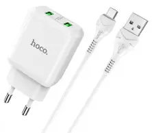 Зарядное устройство Hoco N6 Charmer Micro USB, белый