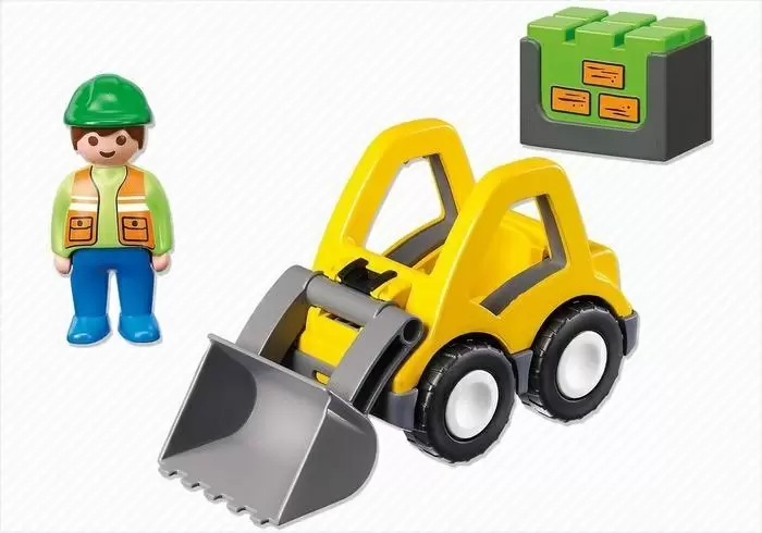 Set jucării Playmobil 1,2,3 Excavator