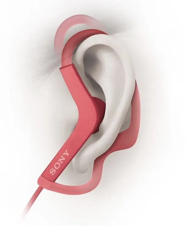 Căşti Sony MDR-AS210AP, roz