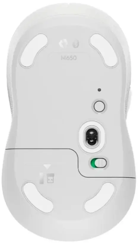 Mouse Logitech M650 L Signature, alb
