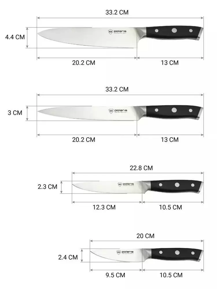 Набор ножей Polaris Master-5SS