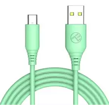 Cablu USB Tellur Silicone USB to Type-C 1m, verde