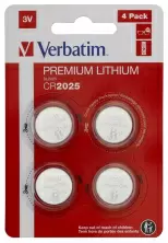 Батарейка Verbatim CR2025, 4шт