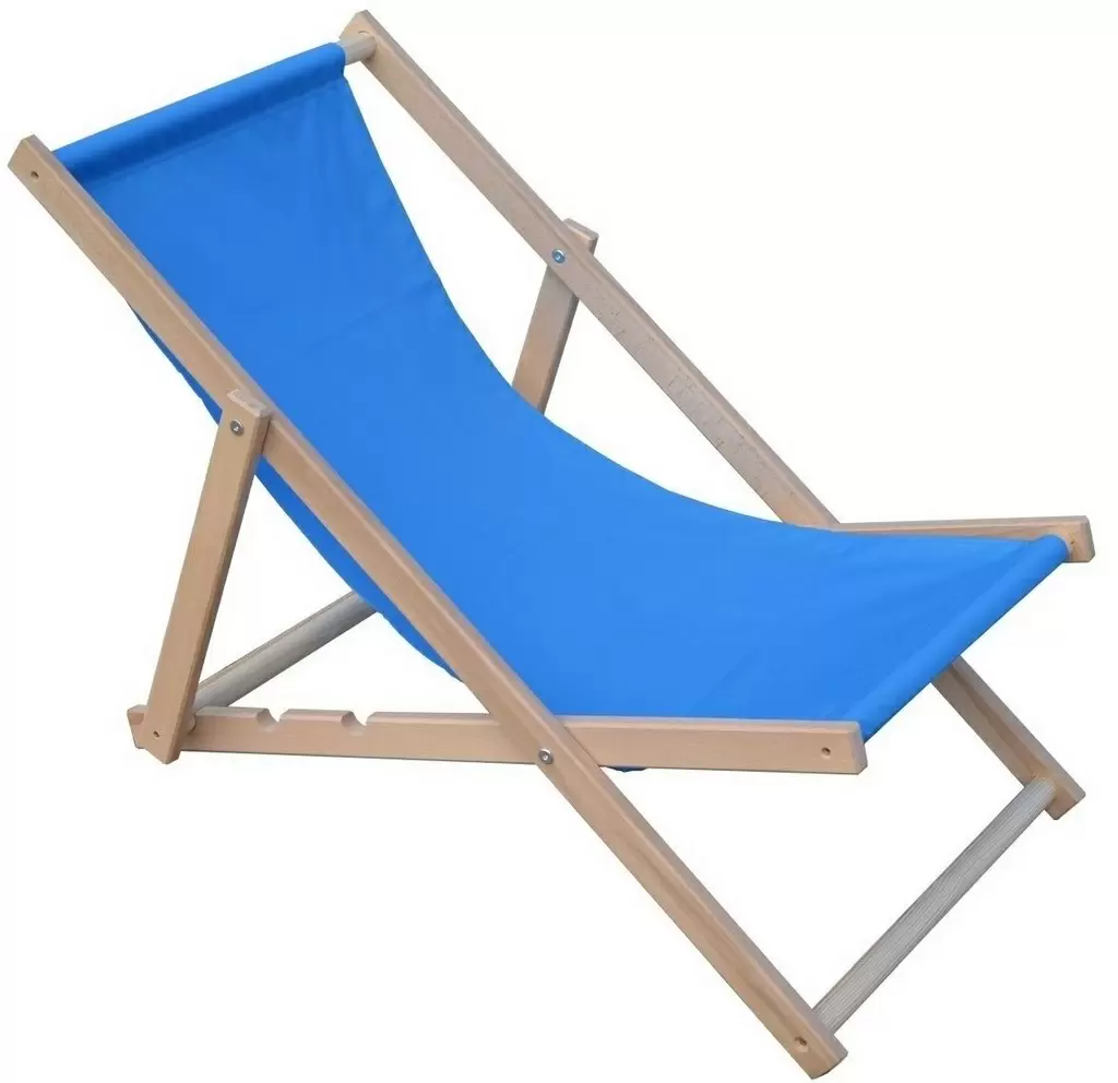 Şezlong Royokamp Beach Deck Chair, albastru