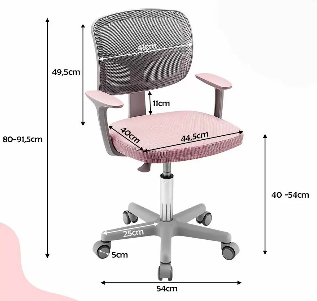 Детское кресло Costway HY10252PK, розовый