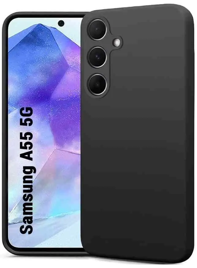 Husă de protecție WOO Liquid Silicone Samsung A55 5G (WOOCLSSAMA55BK), negru pe tehnoparc.md Husă de protecție WOO Liquid Silicone Samsung A55 5G (WOOCLSSAMA55BK), negru