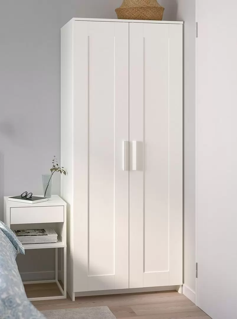 Шкаф IKEA Brimnes 78x190 2 дв., белый