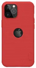 Husă de protecție Nillkin Super Frosted Shield Pro iPhone 12 Red, roșu pe tehnoparc.md Husă de protecție Nillkin Super Frosted Shield Pro iPhone 12 Red, roșu