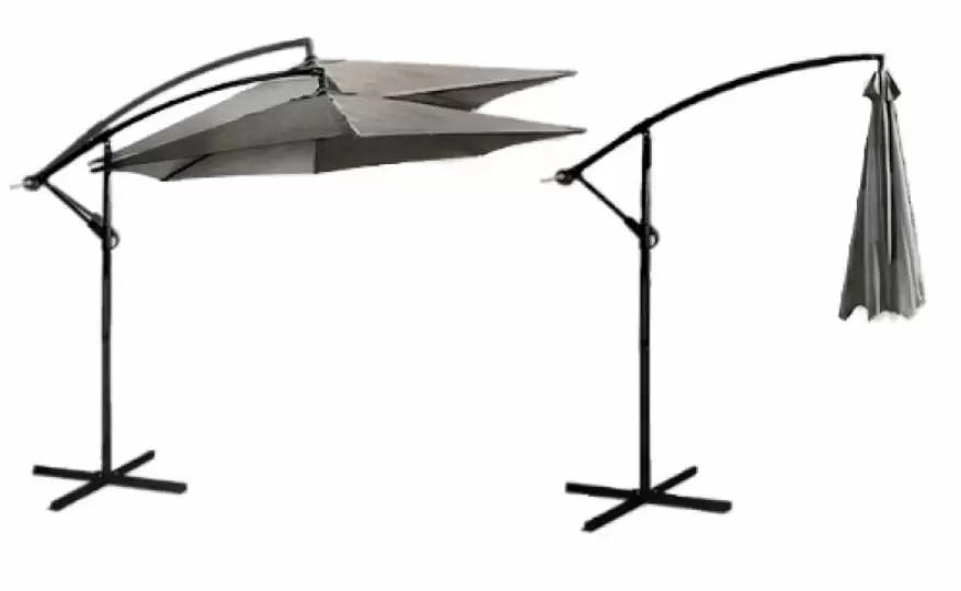 Umbrelă de gradină Jumi OM-755253, gri închis