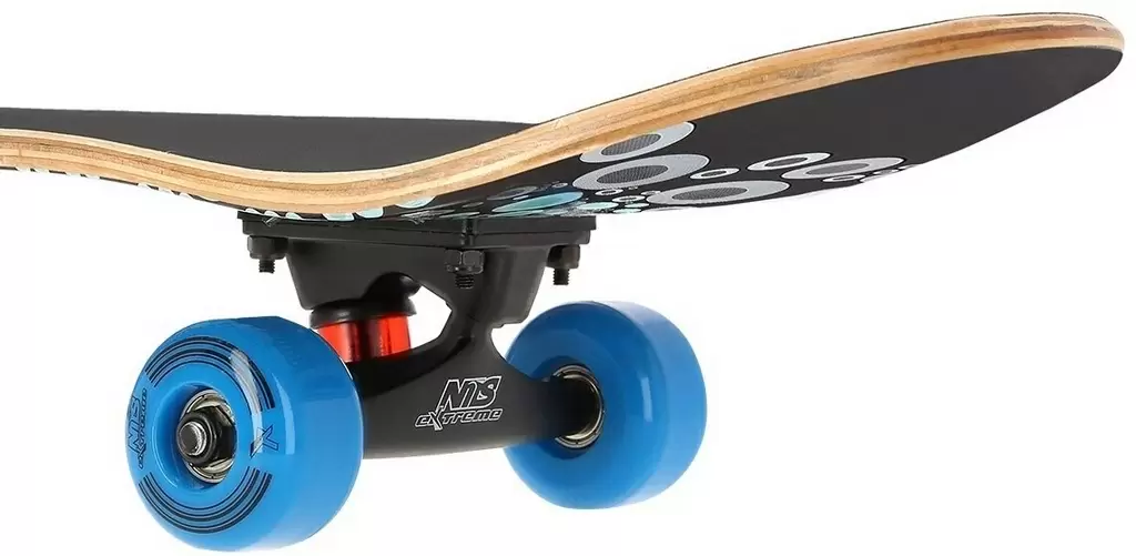 Skateboard Nils Extreme CR3108SA Spot, negru/albastru