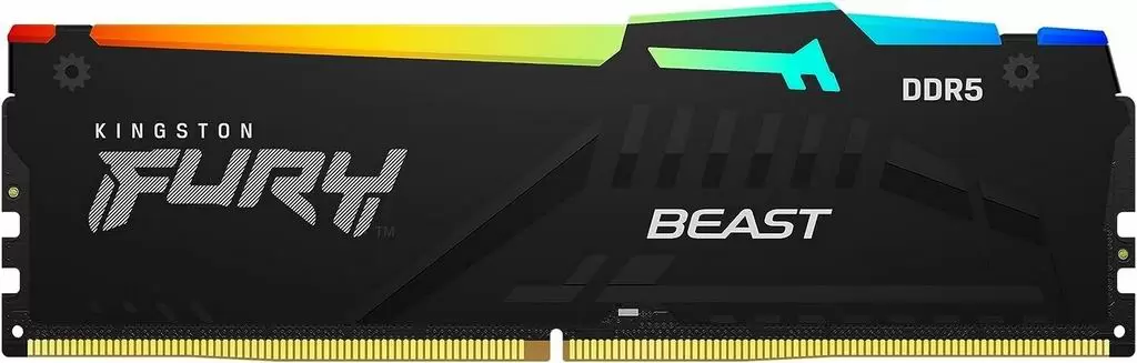 Оперативная память Kingston Fury Beast RGB 16GB (2x8GB) DDR5-5600MHz, CL36, 1.25V