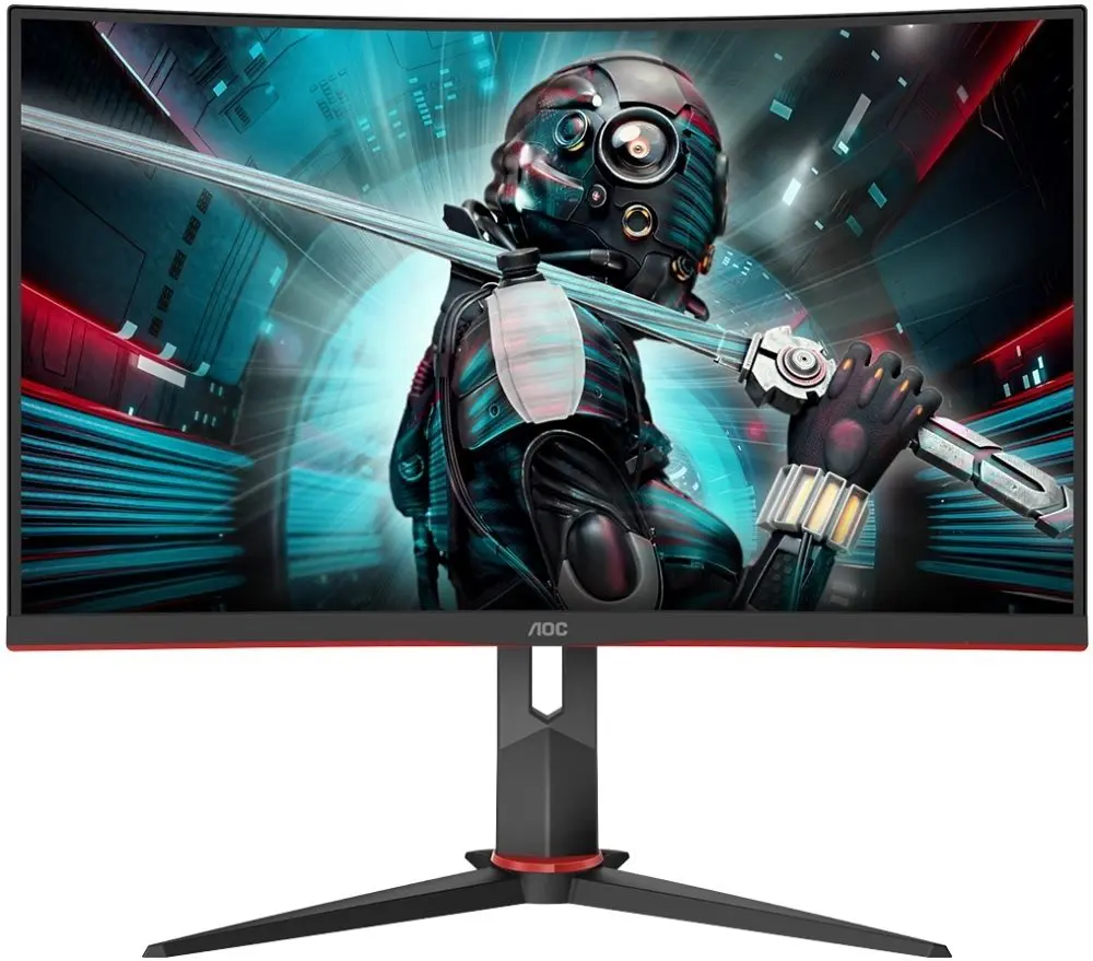Монитор Aoc CQ27G2U, черный/красный