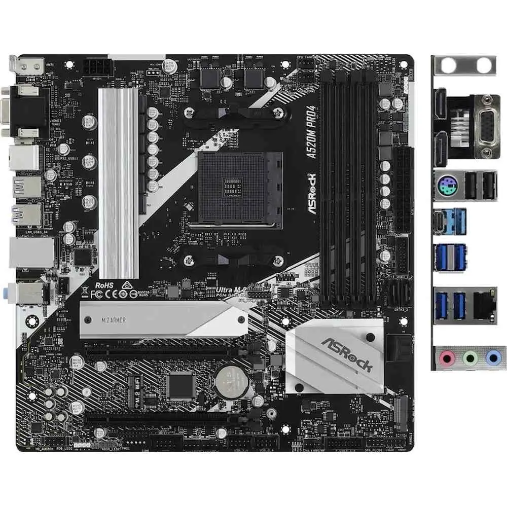 Placă de bază ASRock A520M Pro4