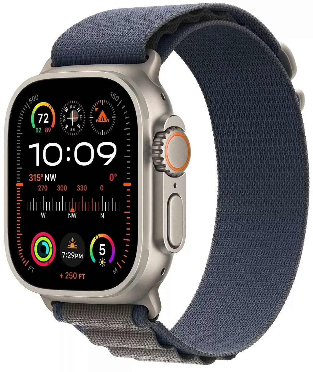 Умные часы Apple Watch Ultra 2 GPS + Cellular 49mm Titanium Case with Blue Alpine Loop