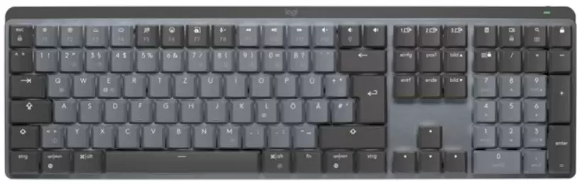 Tastatură Logitech MX Mechanical Clicky SW, negru/gri