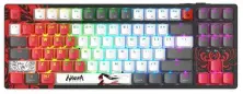 Клавиатура Bloody WS87, белый/серый/красный