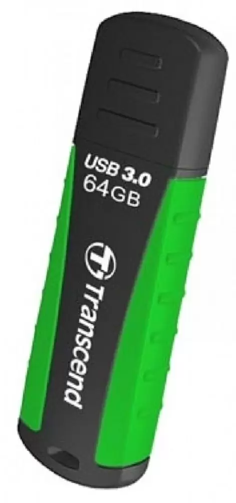 USB-флешка Transcend JetFlash 810 64GB, черный/зеленый