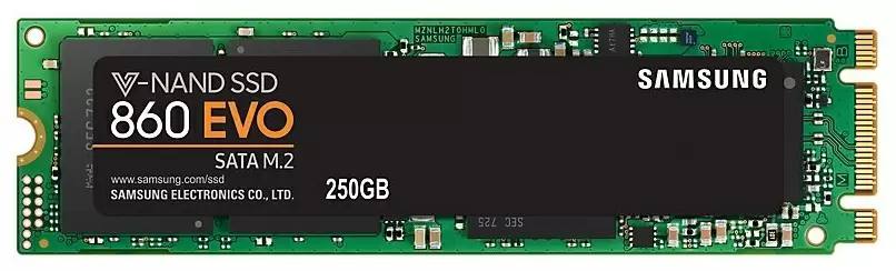 SSD накопитель Samsung 860 EVO M.2 SATA, 250GB