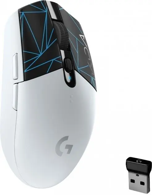 Mouse Logitech G305 K/DA Lightspeed, negru/alb