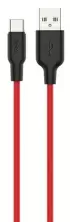 Cablu USB Hoco X21 Plus for Type-C, negru/roșu