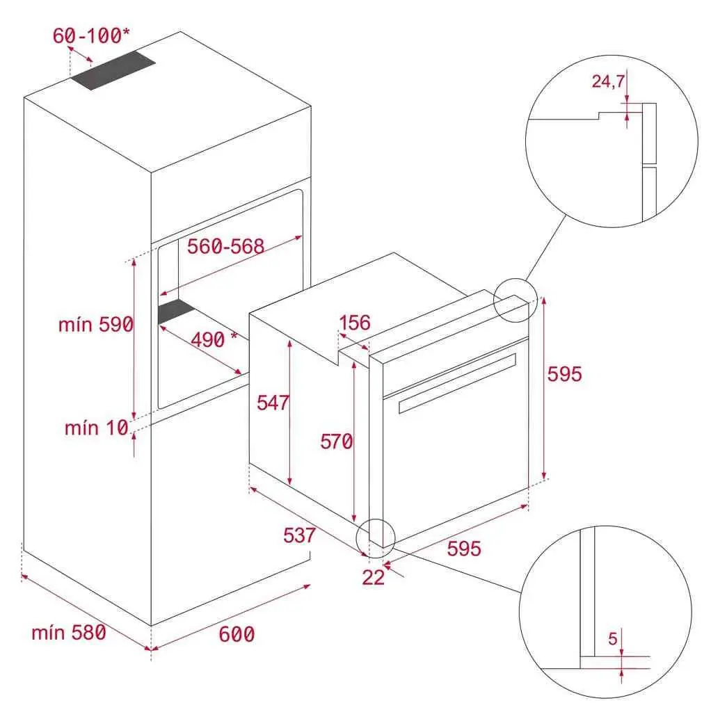 Электрический духовой шкаф Teka HLB 8400 FBK, черный