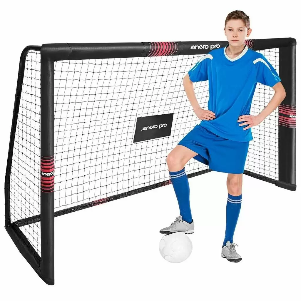 Poartă de fotbal Enero Football Goals 180x120x60cm, negru