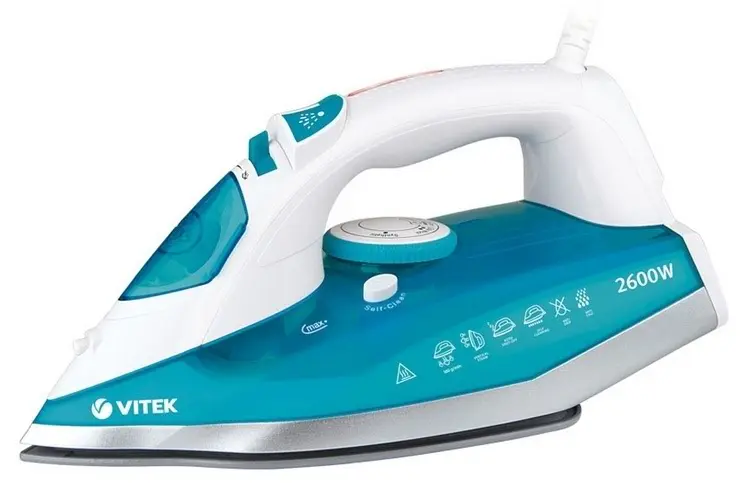 Утюг Vitek VT-8320, белый/голубой